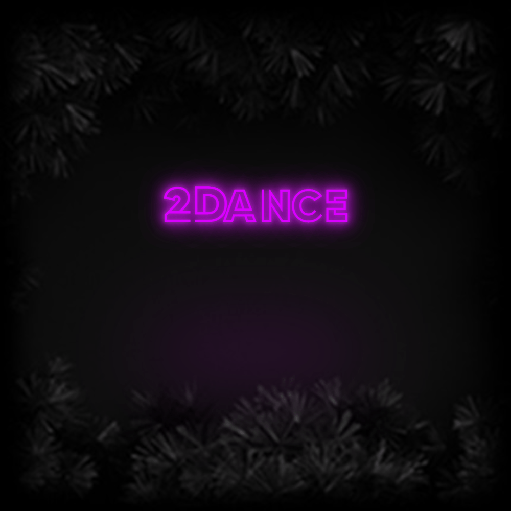 Konfiguriertes Neonschild: 2Dance - Official Neon - led neon schild schriftzug personalisiert