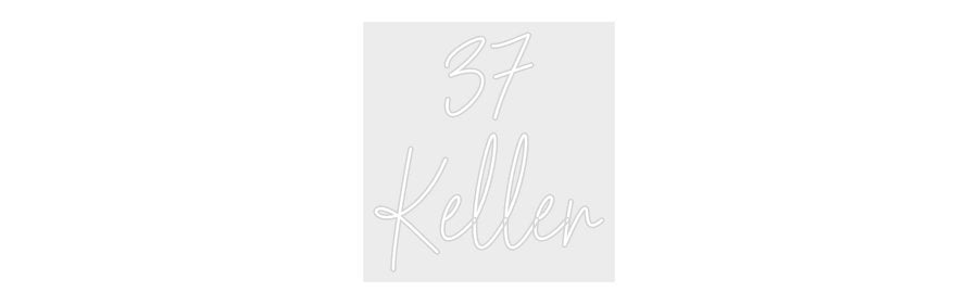 Konfiguriertes Neonschild: 37 Keller - Official Neon - led neon schild schriftzug personalisiert