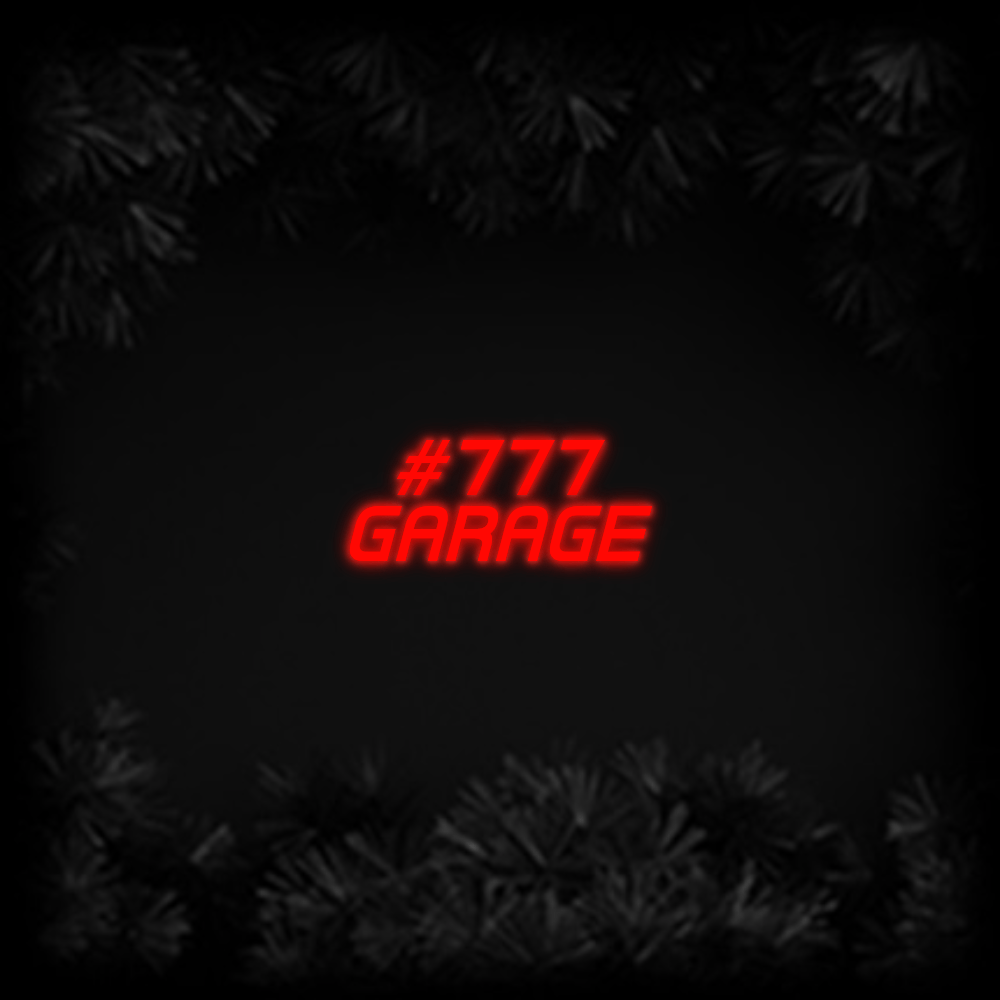 Konfiguriertes Neonschild: 777 GARAGE - Official Neon - led neon schild schriftzug personalisiert