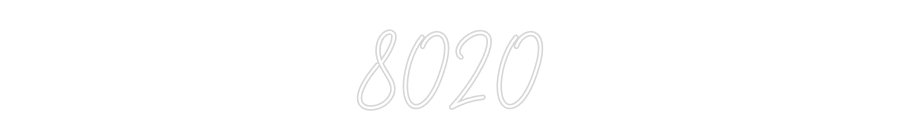 Konfiguriertes Neonschild: 8020 - Official Neon - led neon schild schriftzug personalisiert