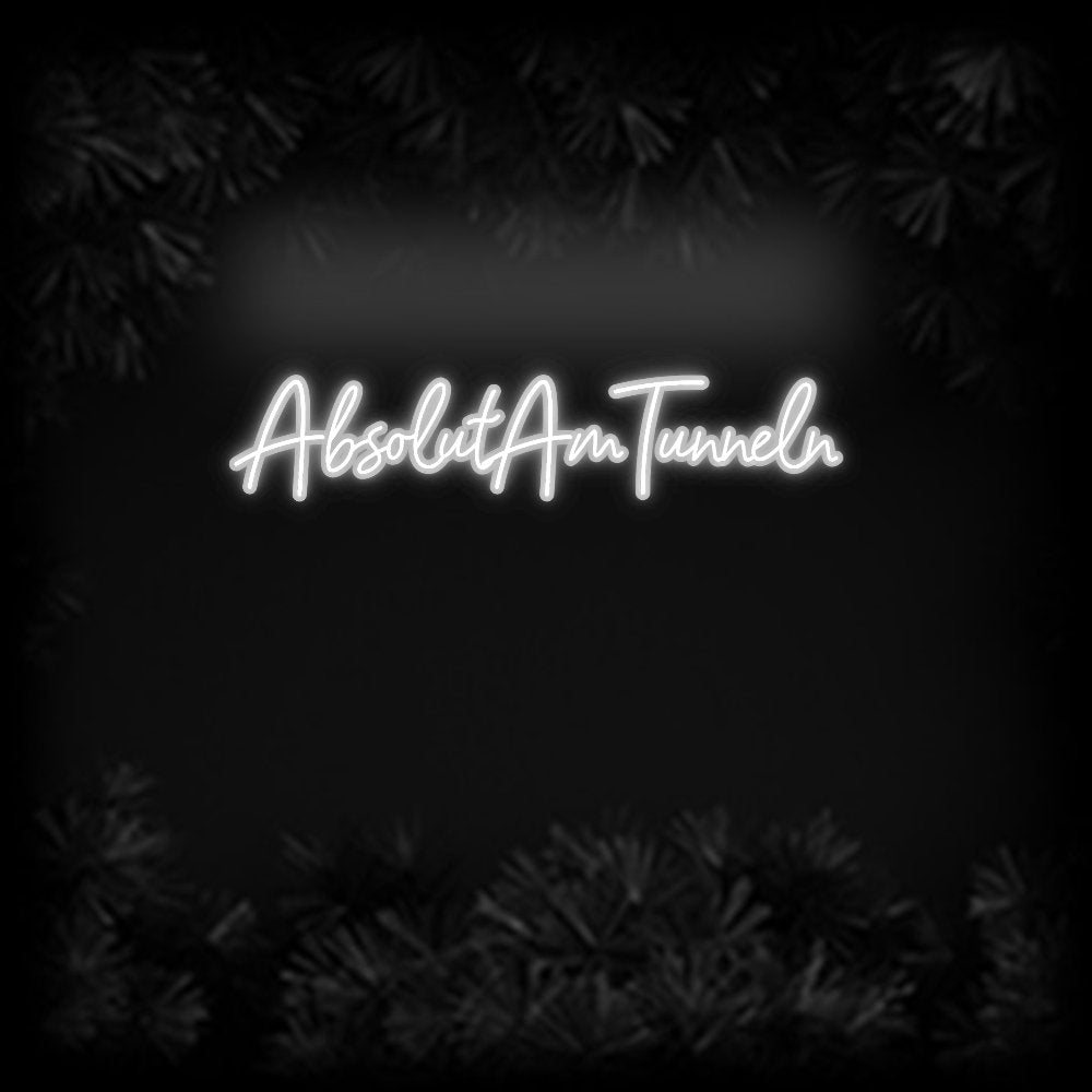 Konfiguriertes Neonschild: AbsolutAmTunn... - Official Neon - led neon schild schriftzug personalisiert