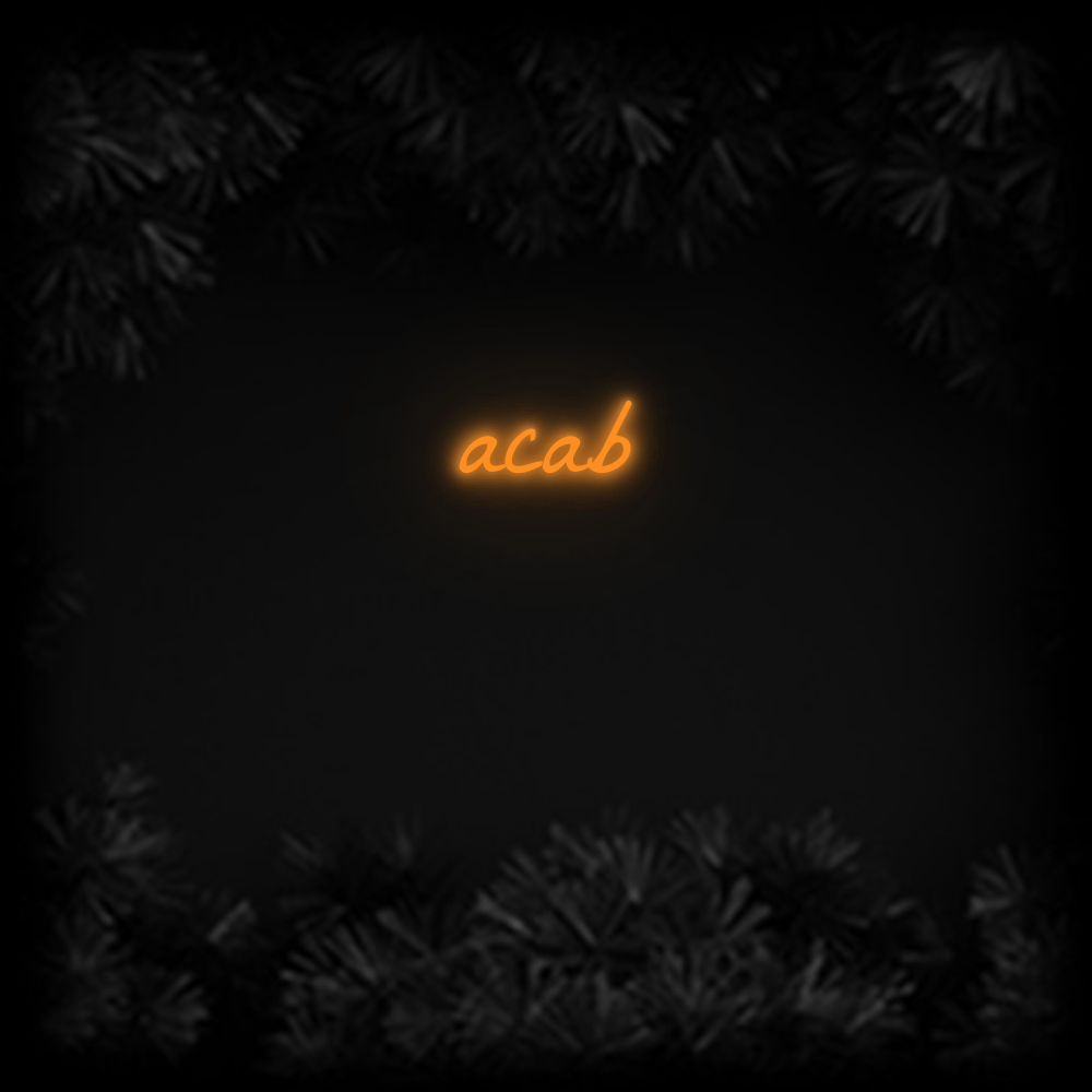 Konfiguriertes Neonschild: acab - Official Neon - led neon schild schriftzug personalisiert
