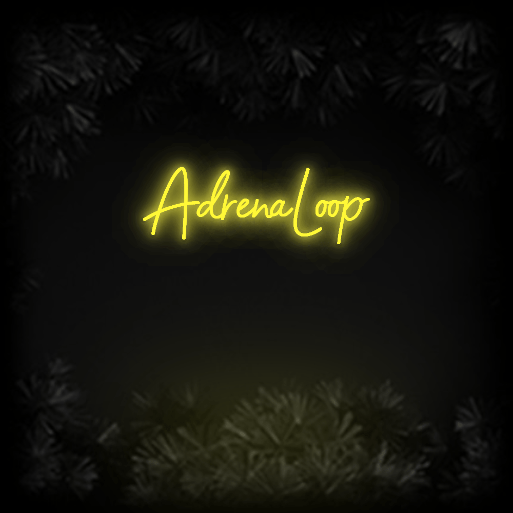 Konfiguriertes Neonschild: AdrenaLoop - Official Neon - led neon schild schriftzug personalisiert