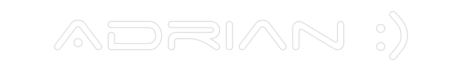 Konfiguriertes Neonschild: Adrian :) - Official Neon - led neon schild schriftzug personalisiert