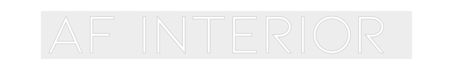 Konfiguriertes Neonschild: AF INTERIOR - Official Neon - led neon schild schriftzug personalisiert