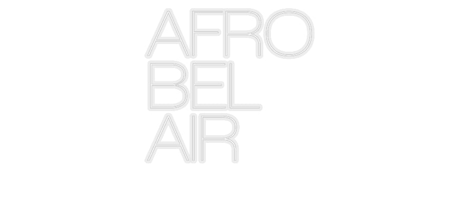 Konfiguriertes Neonschild: AFRO BEL AIR - Official Neon - led neon schild schriftzug personalisiert