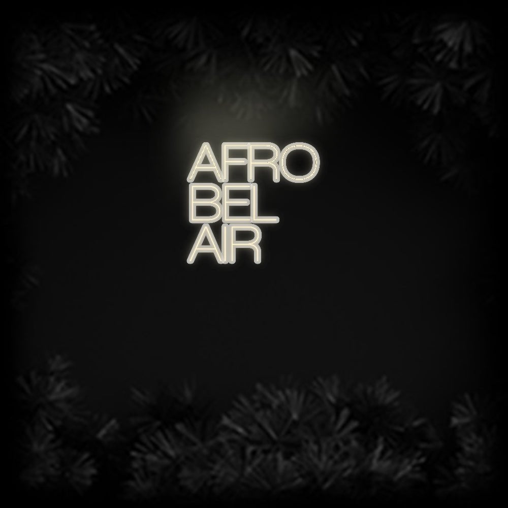 Konfiguriertes Neonschild: AFRO BEL AIR - Official Neon - led neon schild schriftzug personalisiert