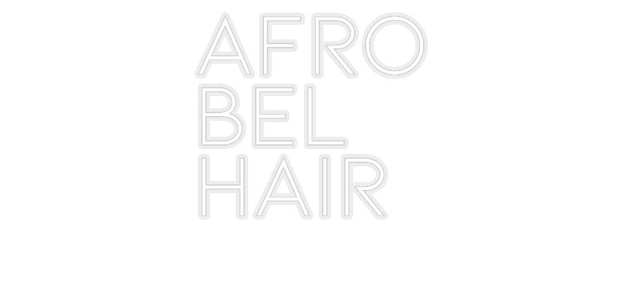 Konfiguriertes Neonschild: AFRO BEL H... - Official Neon - led neon schild schriftzug personalisiert