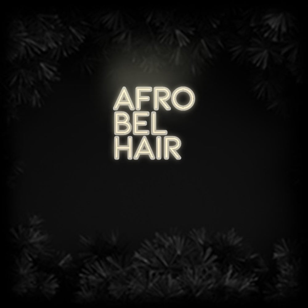 Konfiguriertes Neonschild: AFRO BEL H... - Official Neon - led neon schild schriftzug personalisiert
