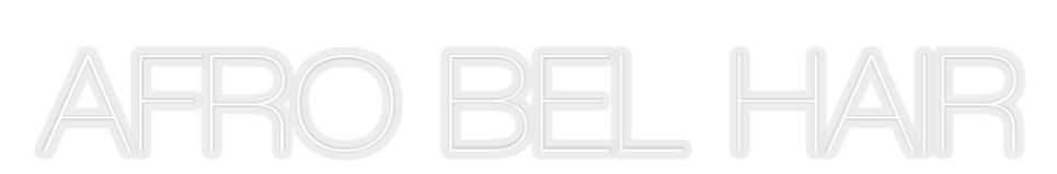 Konfiguriertes Neonschild: AFRO BEL HAIR - Official Neon - led neon schild schriftzug personalisiert