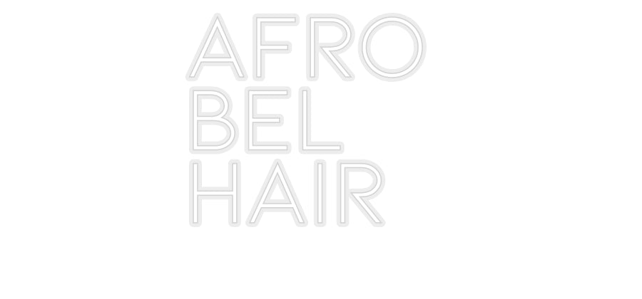 Konfiguriertes Neonschild: AFRO BEL ... - Official Neon - led neon schild schriftzug personalisiert