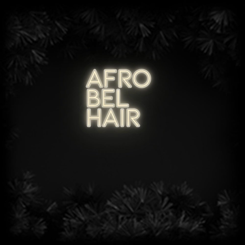 Konfiguriertes Neonschild: AFRO BEL ... - Official Neon - led neon schild schriftzug personalisiert