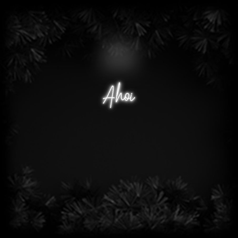 Konfiguriertes Neonschild: Ahoi - Official Neon - led neon schild schriftzug personalisiert