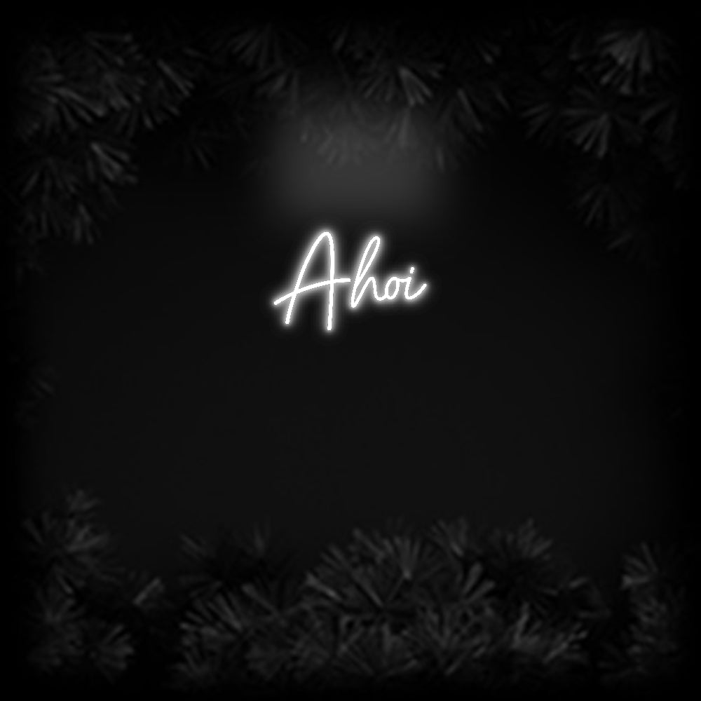 Konfiguriertes Neonschild: Ahoi - Official Neon - led neon schild schriftzug personalisiert