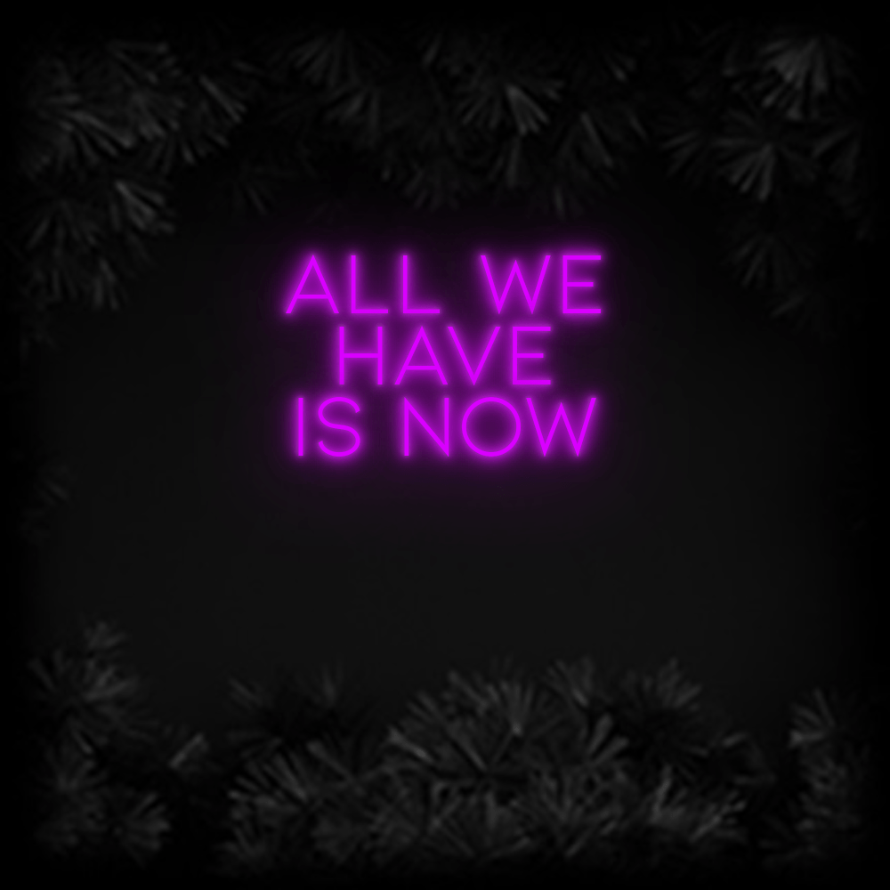 Konfiguriertes Neonschild: ALL WE HAVE ... - Official Neon - led neon schild schriftzug personalisiert