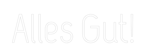 Konfiguriertes Neonschild: Alles Gut! - Official Neon - led neon schild schriftzug personalisiert