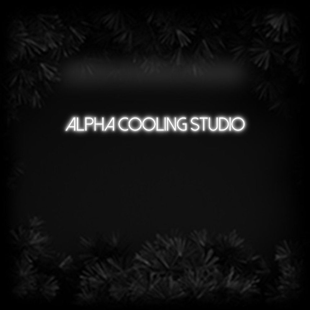 Konfiguriertes Neonschild: ALPHA COOLING... - Official Neon - led neon schild schriftzug personalisiert