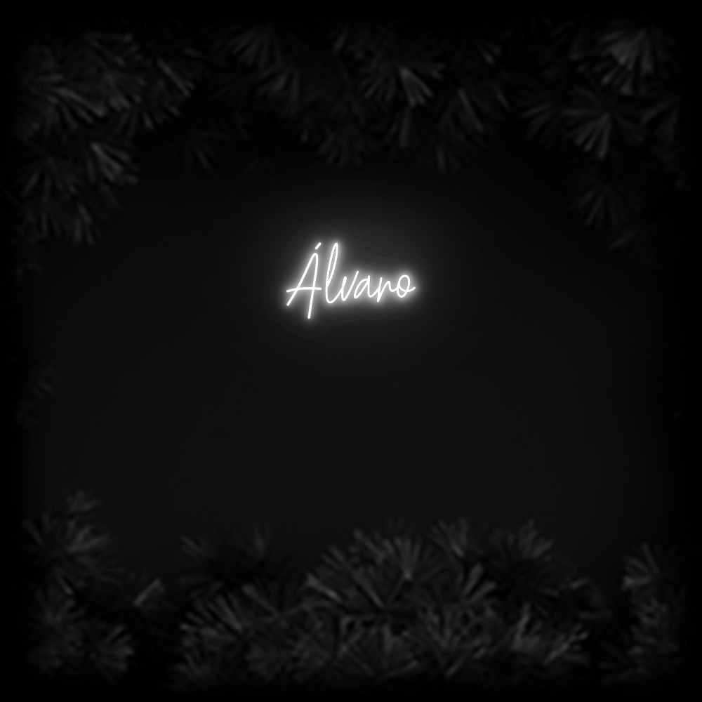 Konfiguriertes Neonschild: Álvaro - Official Neon - led neon schild schriftzug personalisiert