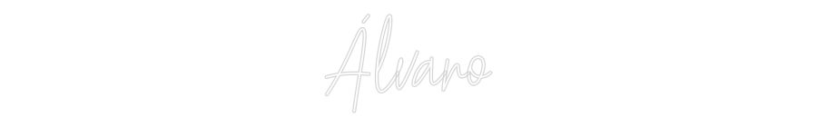 Konfiguriertes Neonschild: Álvaro - Official Neon - led neon schild schriftzug personalisiert