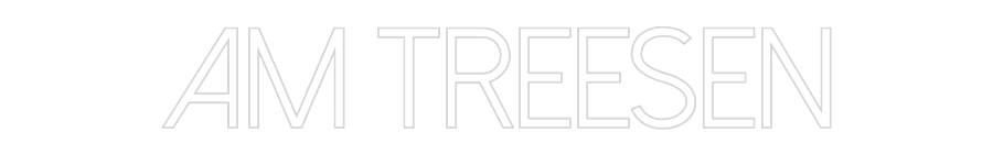 Konfiguriertes Neonschild: AM TREESEN - Official Neon - led neon schild schriftzug personalisiert