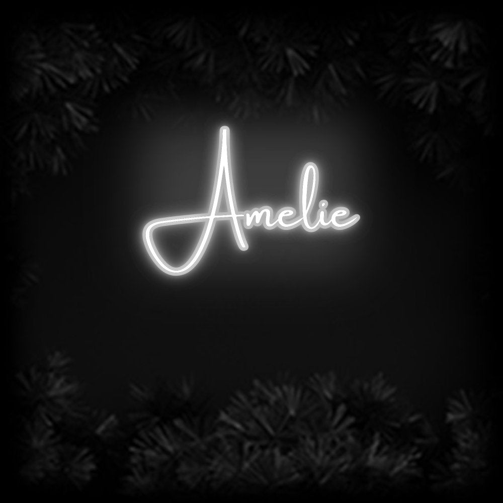 Konfiguriertes Neonschild: Amelie - Official Neon - led neon schild schriftzug personalisiert