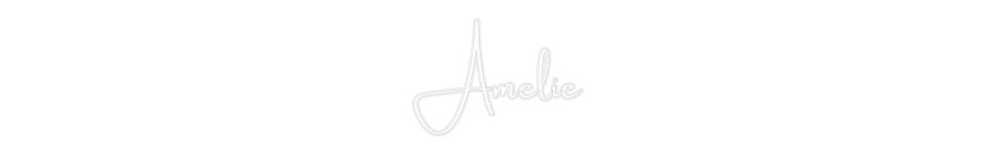Konfiguriertes Neonschild: Amelie - Official Neon - led neon schild schriftzug personalisiert