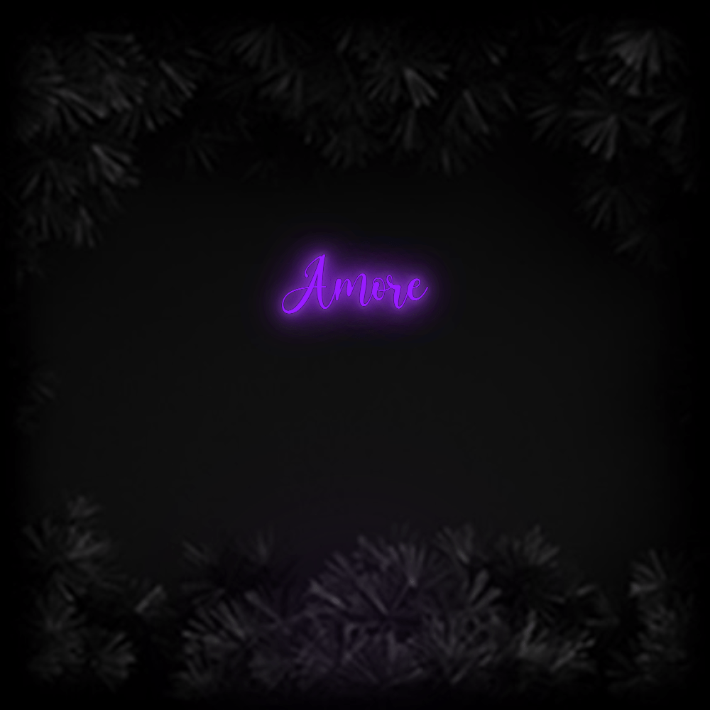 Konfiguriertes Neonschild: Amore - Official Neon - led neon schild schriftzug personalisiert