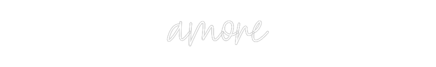 Konfiguriertes Neonschild: amore - Official Neon - led neon schild schriftzug personalisiert