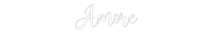 Konfiguriertes Neonschild: Amore - Official Neon - led neon schild schriftzug personalisiert