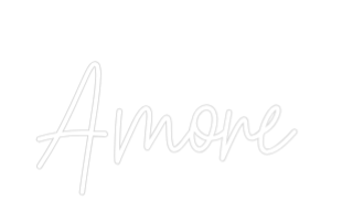 Konfiguriertes Neonschild: Amore - Official Neon - led neon schild schriftzug personalisiert