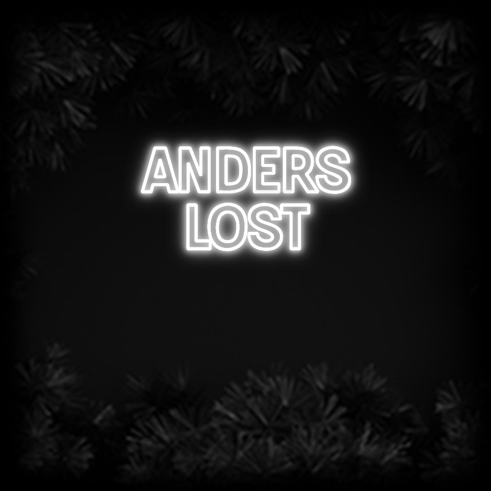 Konfiguriertes Neonschild: ANDERS LOST - Official Neon - led neon schild schriftzug personalisiert