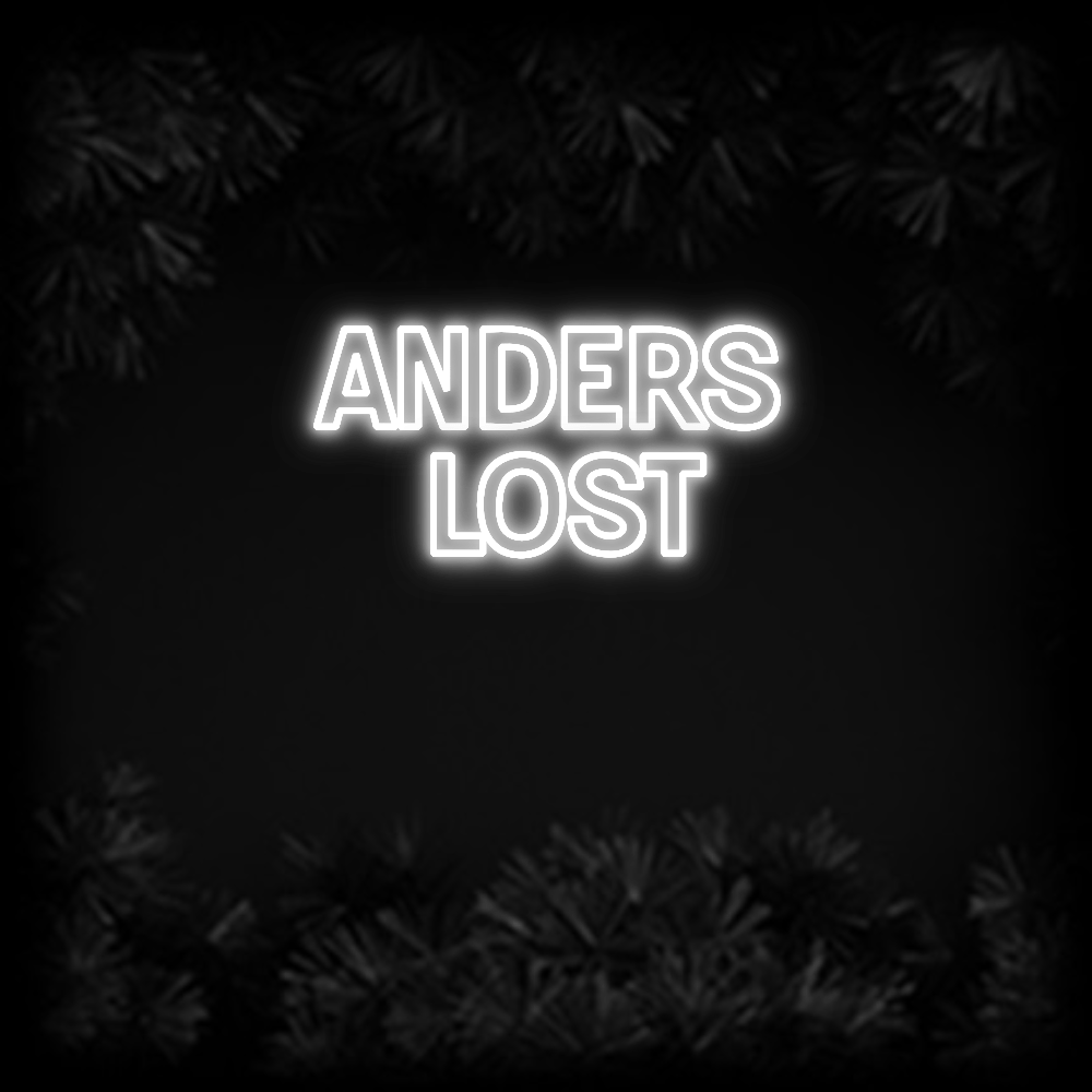 Konfiguriertes Neonschild: Anders Lost - Official Neon - led neon schild schriftzug personalisiert
