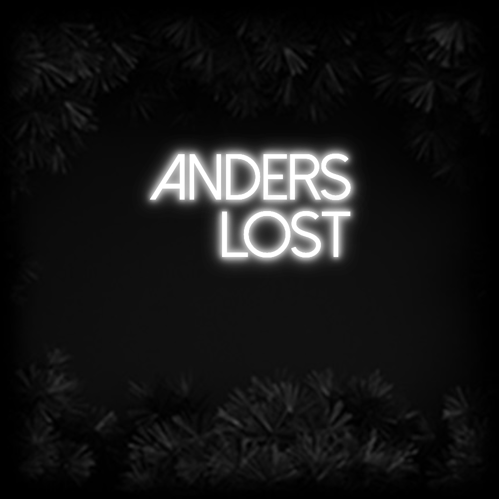 Konfiguriertes Neonschild: Anders Lost - Official Neon - led neon schild schriftzug personalisiert