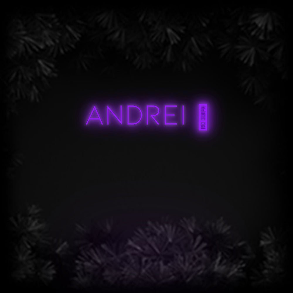 Konfiguriertes Neonschild: ANDREI ✷ - Official Neon - led neon schild schriftzug personalisiert