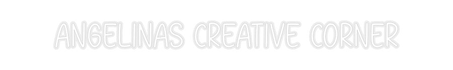 Konfiguriertes Neonschild: Angelinas Cre... - Official Neon - led neon schild schriftzug personalisiert
