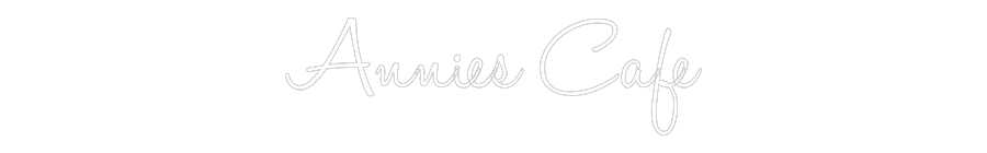 Konfiguriertes Neonschild: Annies Cafe - Official Neon - led neon schild schriftzug personalisiert