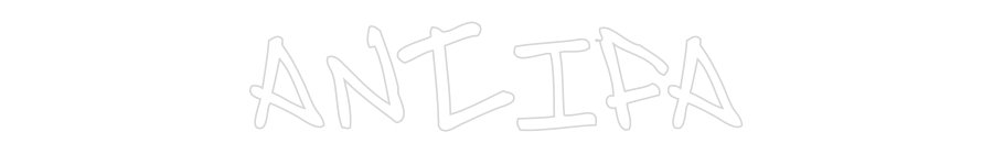 Konfiguriertes Neonschild: Antifa - Official Neon - led neon schild schriftzug personalisiert