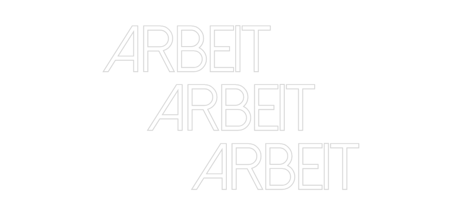 Konfiguriertes Neonschild: arbeit ar... - Official Neon - led neon schild schriftzug personalisiert
