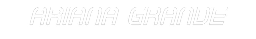 Konfiguriertes Neonschild: ARIANA GRANDE - Official Neon - led neon schild schriftzug personalisiert