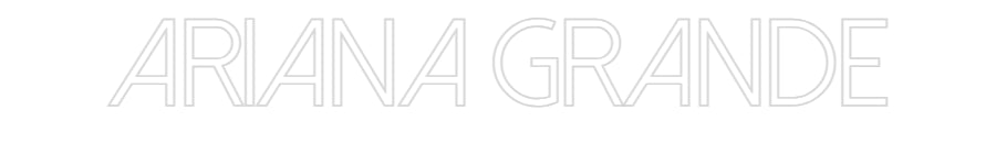 Konfiguriertes Neonschild: ARIANA GRANDE - Official Neon - led neon schild schriftzug personalisiert
