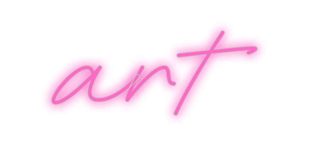 Konfiguriertes Neonschild: art - Official Neon - led neon schild schriftzug personalisiert