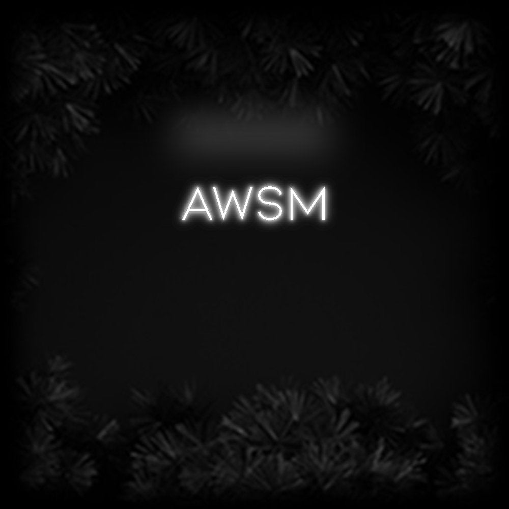 Konfiguriertes Neonschild: AWSM - Official Neon - led neon schild schriftzug personalisiert