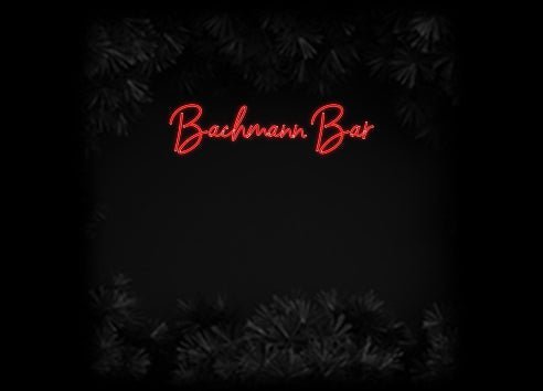 Konfiguriertes Neonschild: Bachmann Bar - Official Neon - led neon schild schriftzug personalisiert
