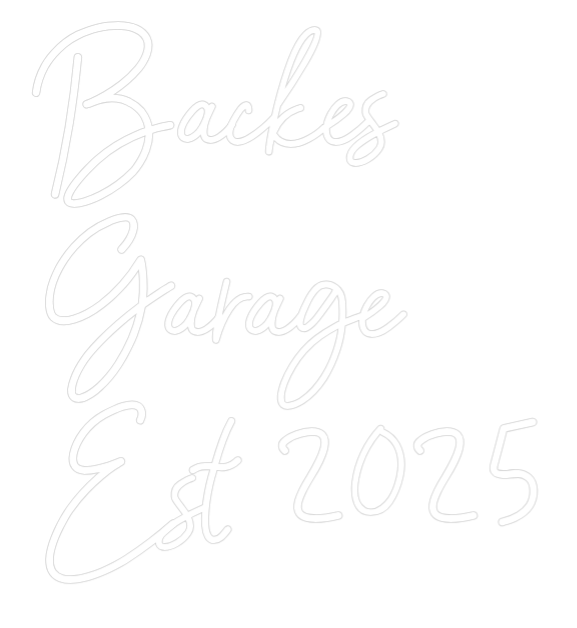 Konfiguriertes Neonschild: Backes Garage E... - Official Neon - led neon schild schriftzug personalisiert