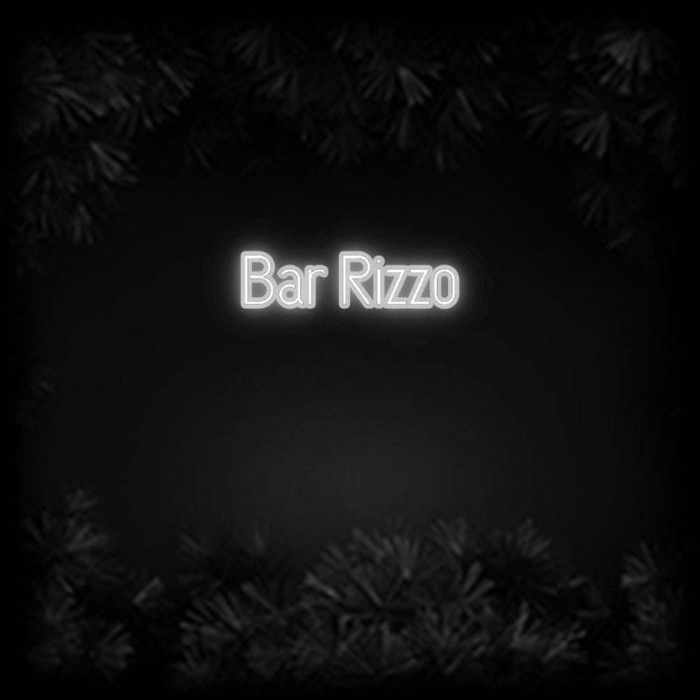 Konfiguriertes Neonschild: Bar Rizzo - Official Neon - led neon schild schriftzug personalisiert