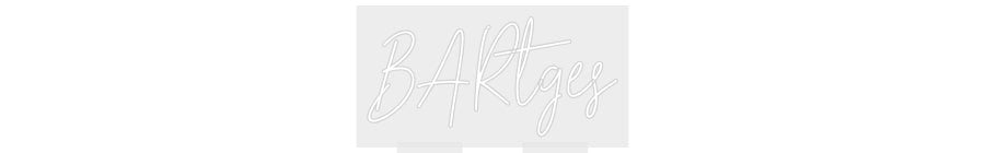Konfiguriertes Neonschild: BARtges - Official Neon - led neon schild schriftzug personalisiert