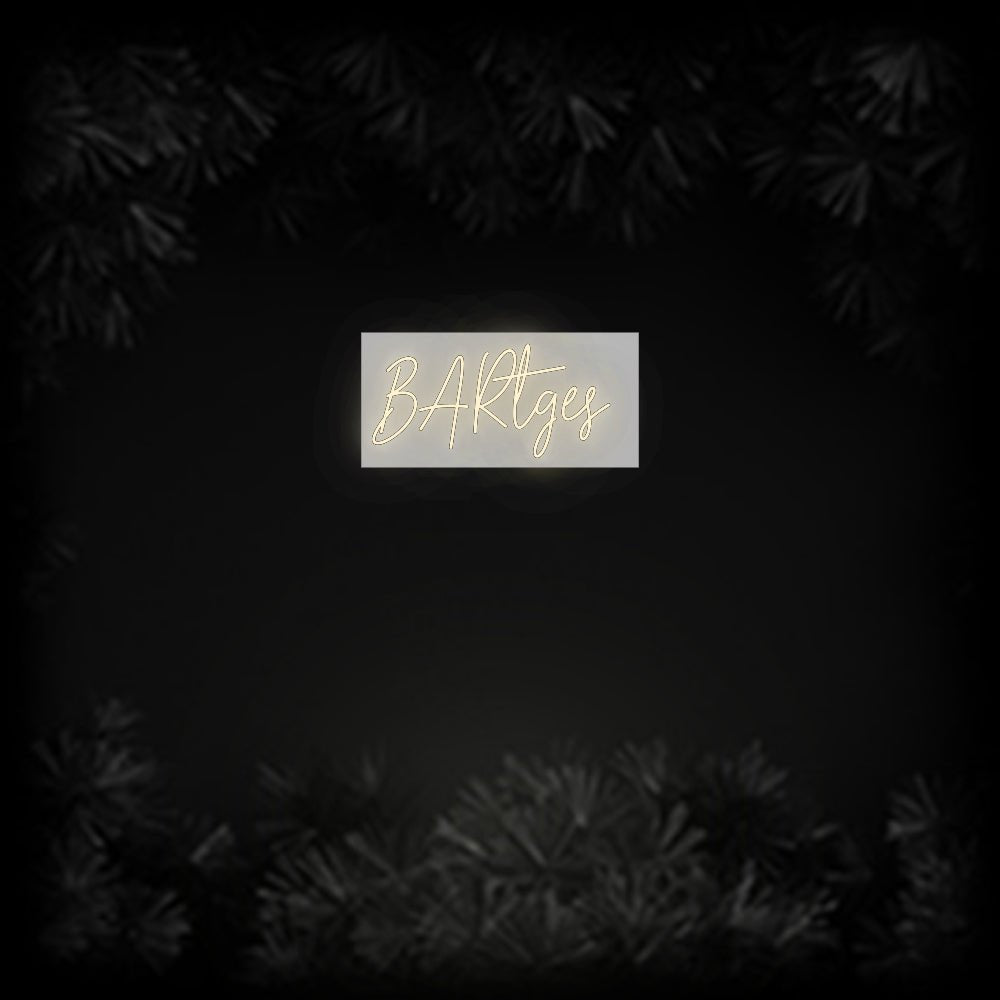 Konfiguriertes Neonschild: BARtges - Official Neon - led neon schild schriftzug personalisiert