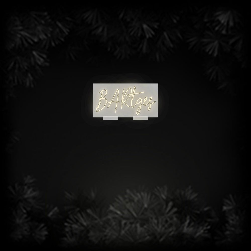 Konfiguriertes Neonschild: BARtges - Official Neon - led neon schild schriftzug personalisiert