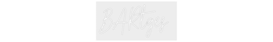 Konfiguriertes Neonschild: BARtges - Official Neon - led neon schild schriftzug personalisiert