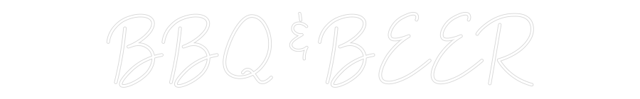 Konfiguriertes Neonschild: BBQ & BEER - Official Neon - led neon schild schriftzug personalisiert